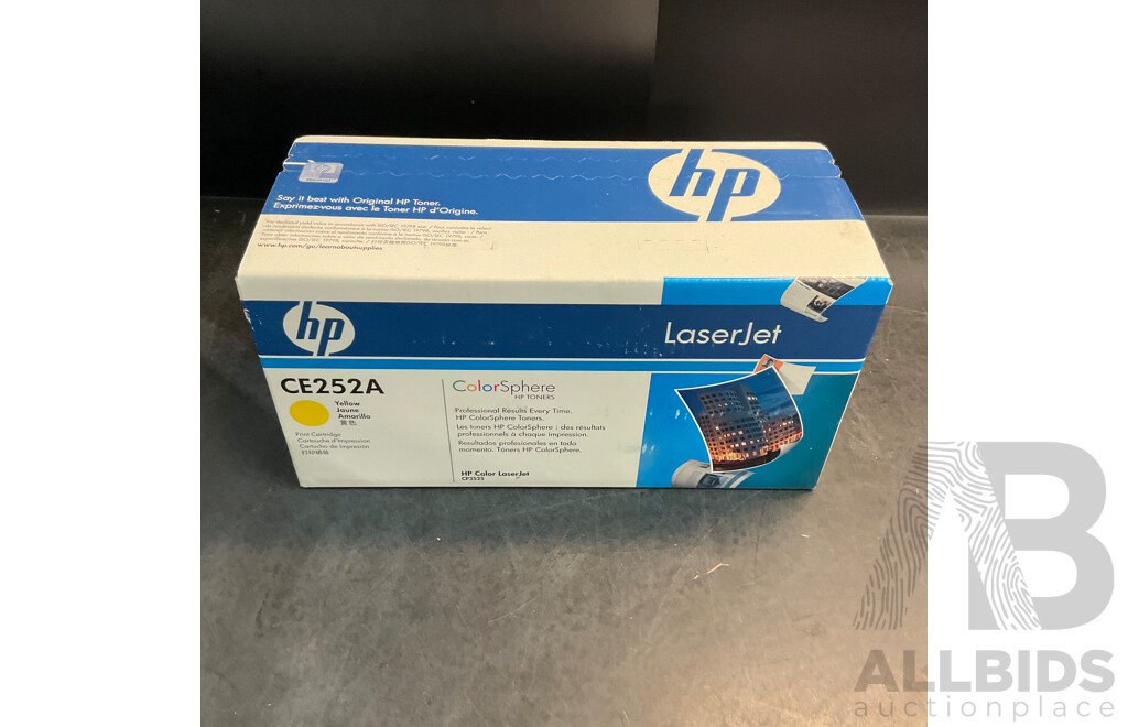 Assorted HP Toner Cartridges - CE252A/CE251A/504A/304A - Lot of 8