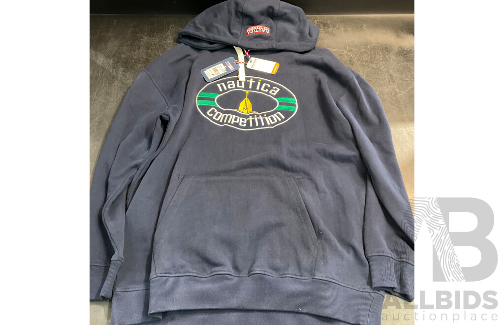 TOMMY HILFIGER, NAUTICA, CHAMPION, SUPERDRY Jumpers & Hoodies - Lot of 5