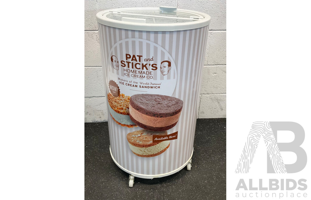 Lot of 4 - 40L Wheel Can Freezer PG-D40A Branded Pat and Stick's