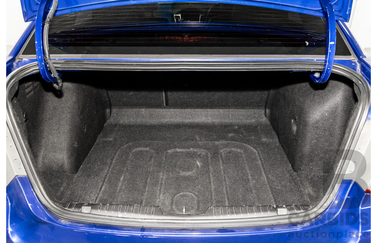 03/2016 Holden Cruze SRi Z-Series (FWD) JH MY16 4d Sedan Slipstream Blue Metallic Turbo 1.6L