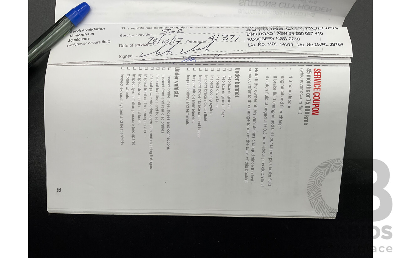 03/2016 Holden Cruze SRi Z-Series (FWD) JH MY16 4d Sedan Slipstream Blue Metallic Turbo 1.6L