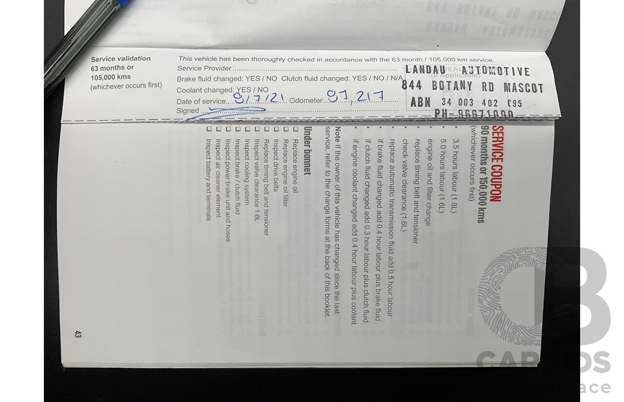 03/2016 Holden Cruze SRi Z-Series (FWD) JH MY16 4d Sedan Slipstream Blue Metallic Turbo 1.6L