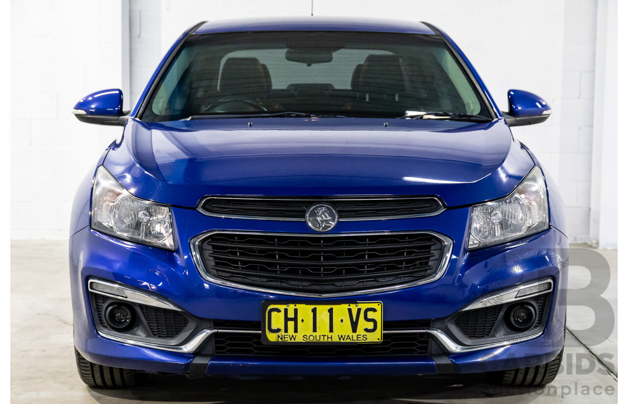 03/2016 Holden Cruze SRi Z-Series (FWD) JH MY16 4d Sedan Slipstream Blue Metallic Turbo 1.6L