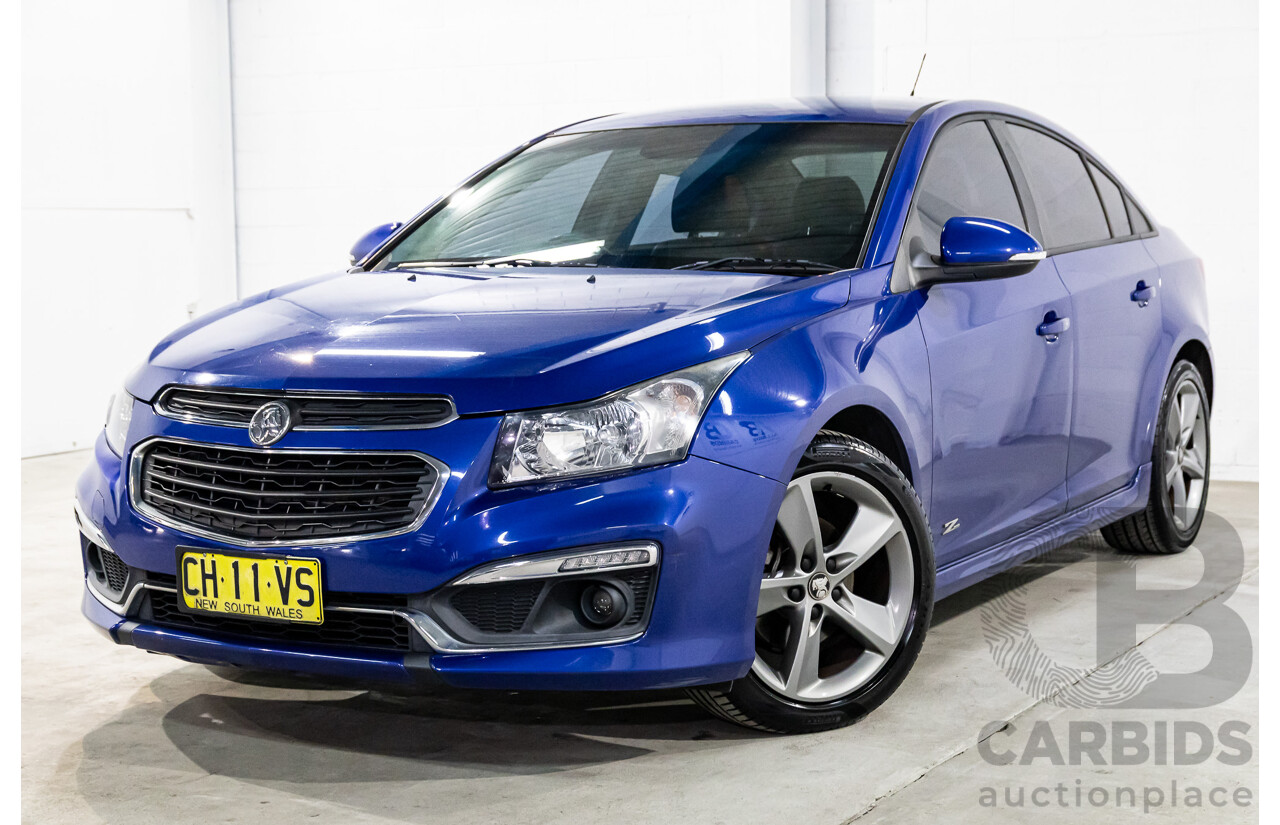 03/2016 Holden Cruze SRi Z-Series (FWD) JH MY16 4d Sedan Slipstream Blue Metallic Turbo 1.6L