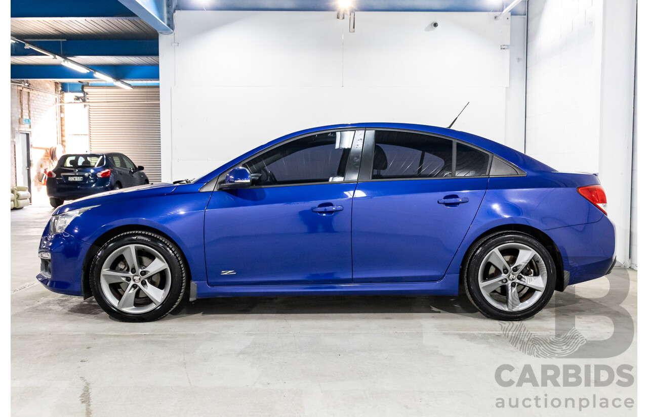 03/2016 Holden Cruze SRi Z-Series (FWD) JH MY16 4d Sedan Slipstream Blue Metallic Turbo 1.6L