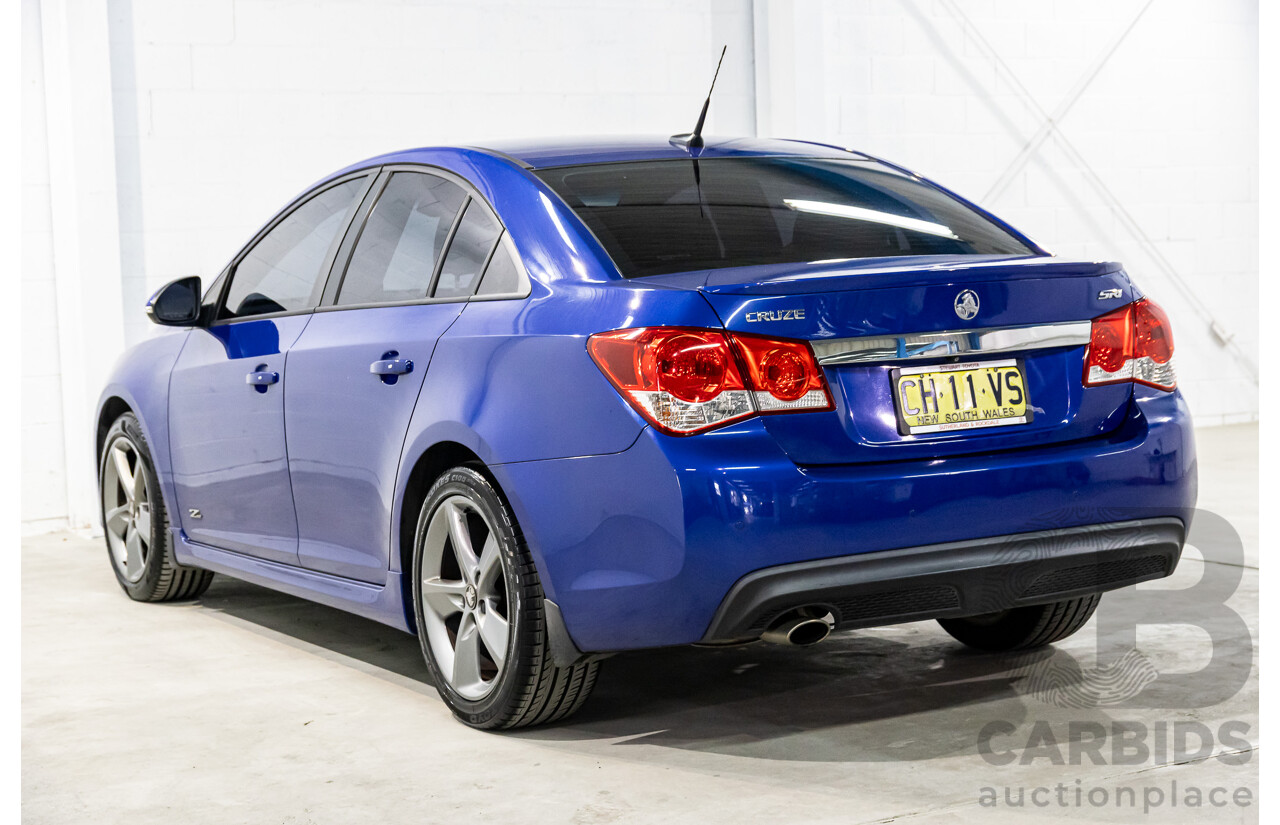 03/2016 Holden Cruze SRi Z-Series (FWD) JH MY16 4d Sedan Slipstream Blue Metallic Turbo 1.6L
