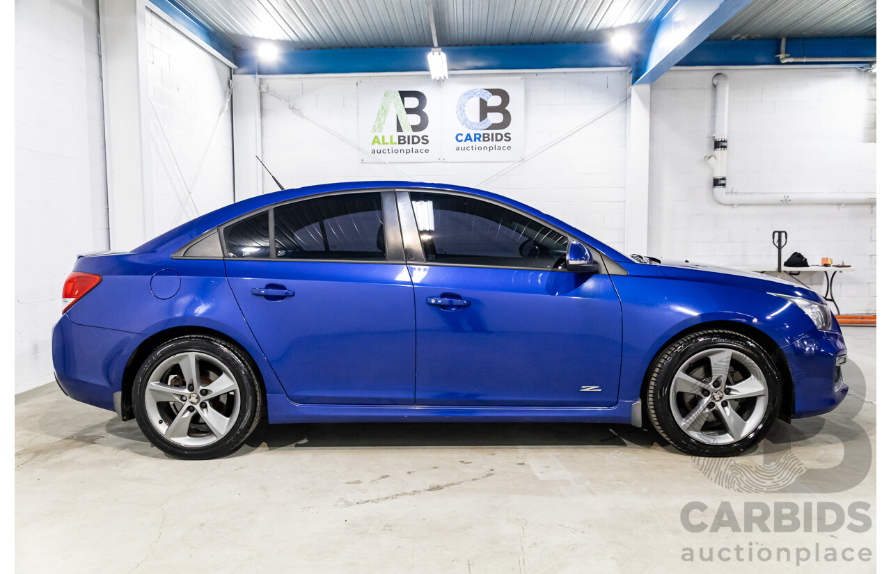 03/2016 Holden Cruze SRi Z-Series (FWD) JH MY16 4d Sedan Slipstream Blue Metallic Turbo 1.6L