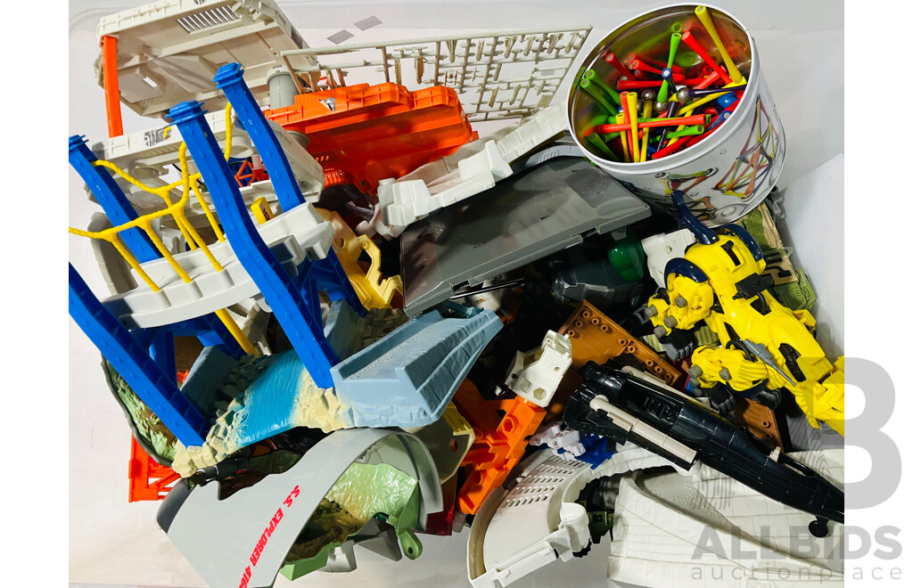 Large Collection of Plastic Toys Toys From Several Themes