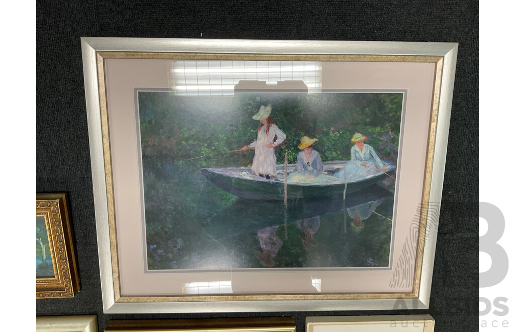 Framed Print - ''Bonni'' by Michel Thomas, ''Miss Juliana Villoughby'' George Romney, ''Boat at Giverny
