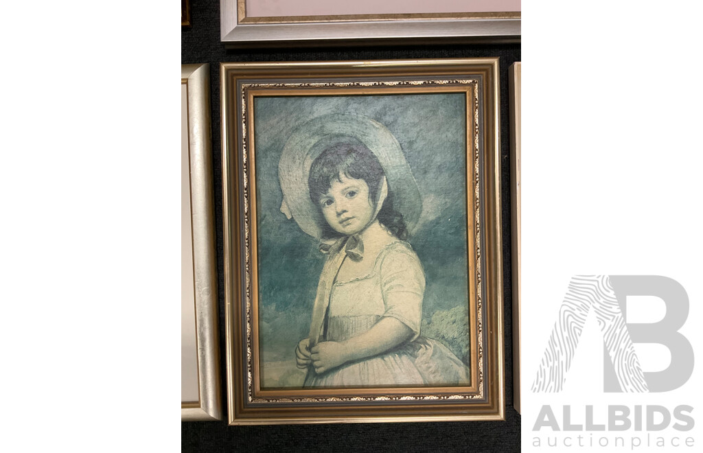 Framed Print - ''Bonni'' by Michel Thomas, ''Miss Juliana Villoughby'' George Romney, ''Boat at Giverny