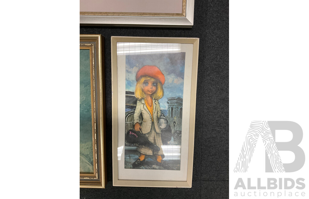 Framed Print - ''Bonni'' by Michel Thomas, ''Miss Juliana Villoughby'' George Romney, ''Boat at Giverny