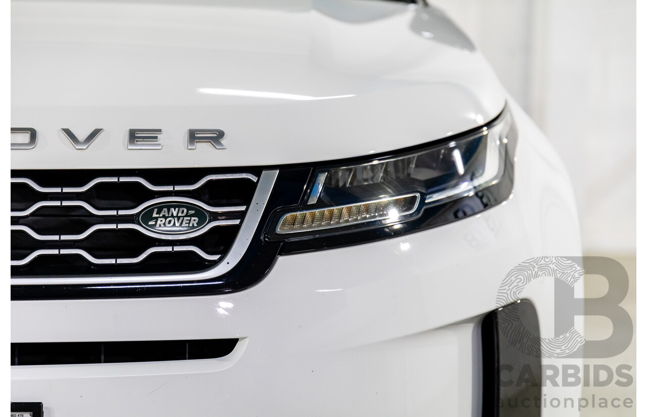 01/2020 Range Rover Evoque D180 S (AWD) L551 132kW MY20.5 4d Wagon Fuji White/Santorini Black Roof Turbo Diesel 2.0L
