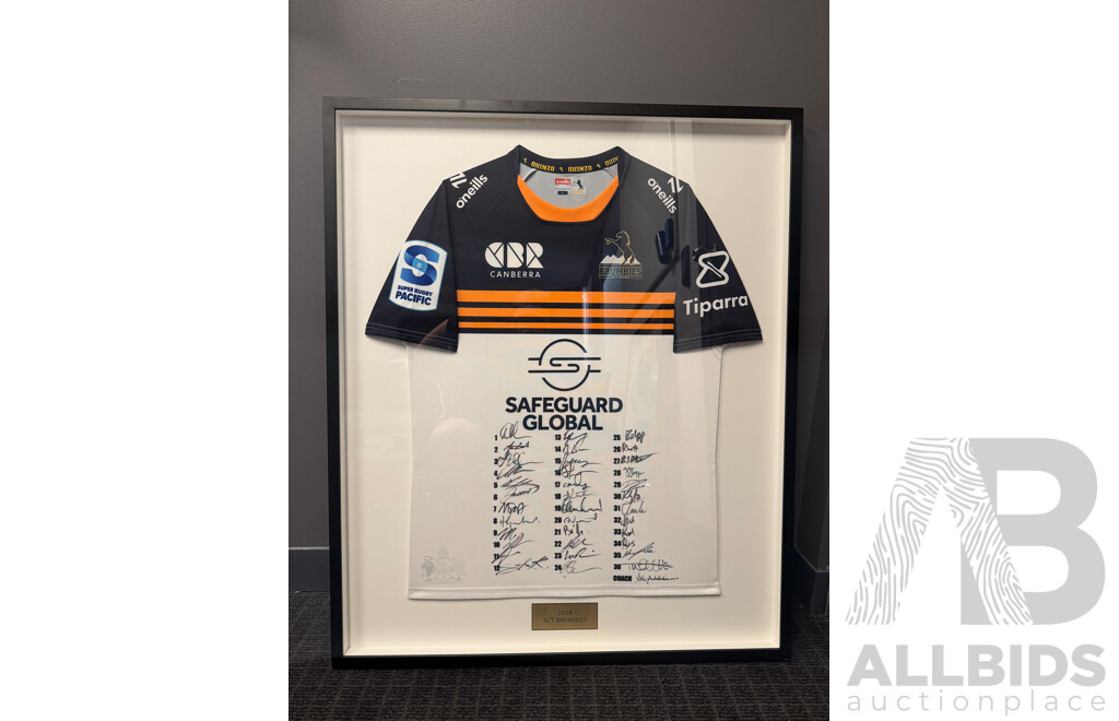 2024 ACT Brumbies Jersey - Signed and Framed