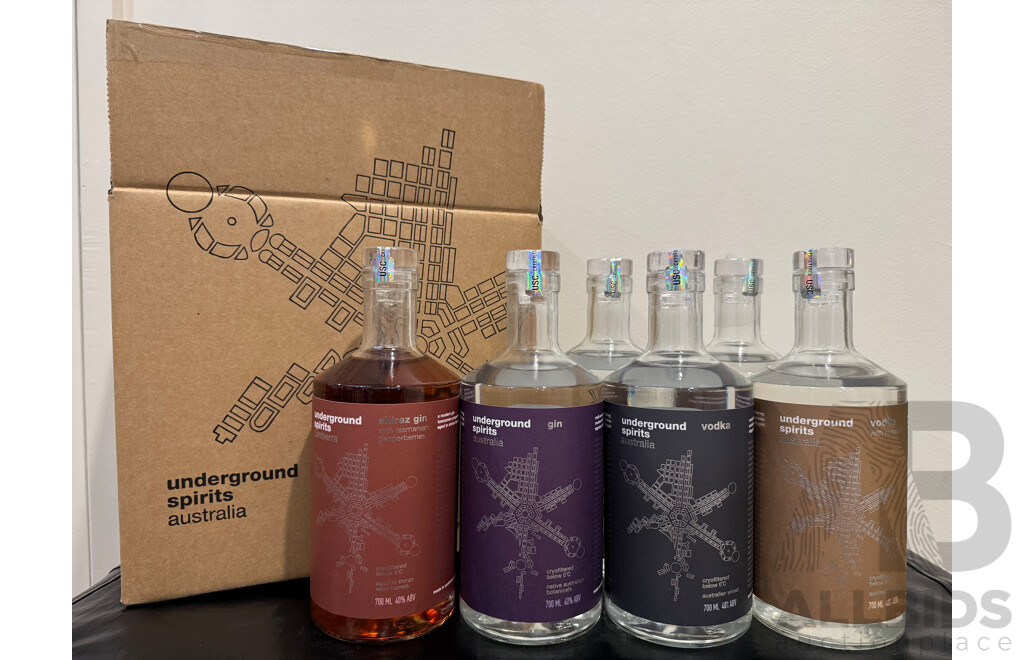 Underground Spirits Mixed Gin & Vodka - Pack of 6  II