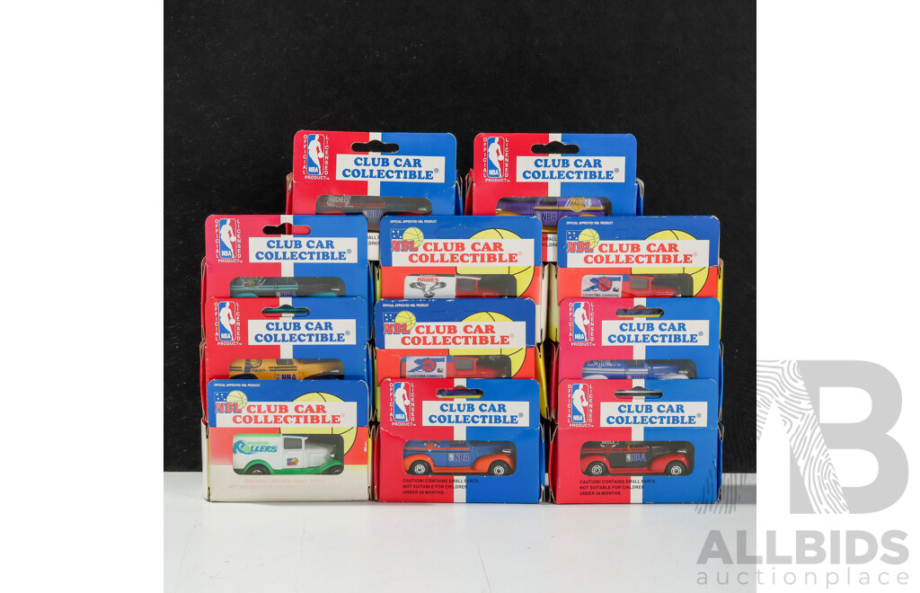 Collection of Matchbox NBL and NBA Club Cars Including Orlando Magic, Houston Rockets, Illawarra Hawks