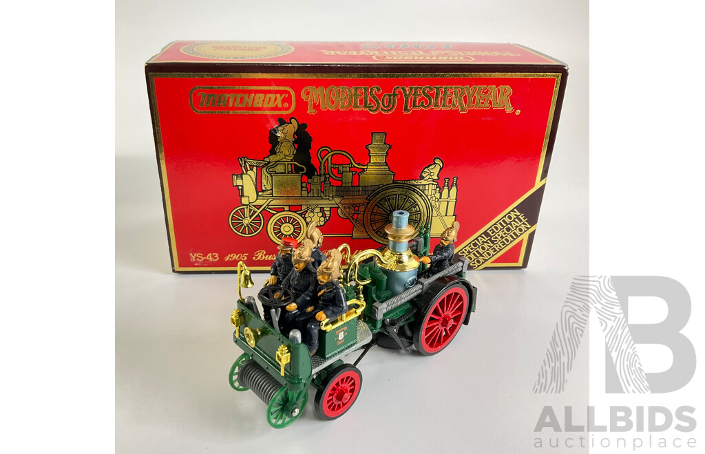 Vintage Matchbox Models of Yesteryear Special Edition 1905 Busch Self Propelled Fire Engine