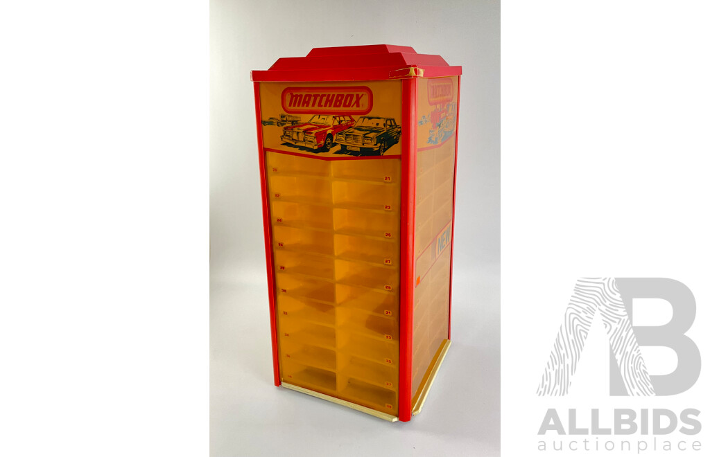 1980's Matchbox Retailers Revolving Display Case
