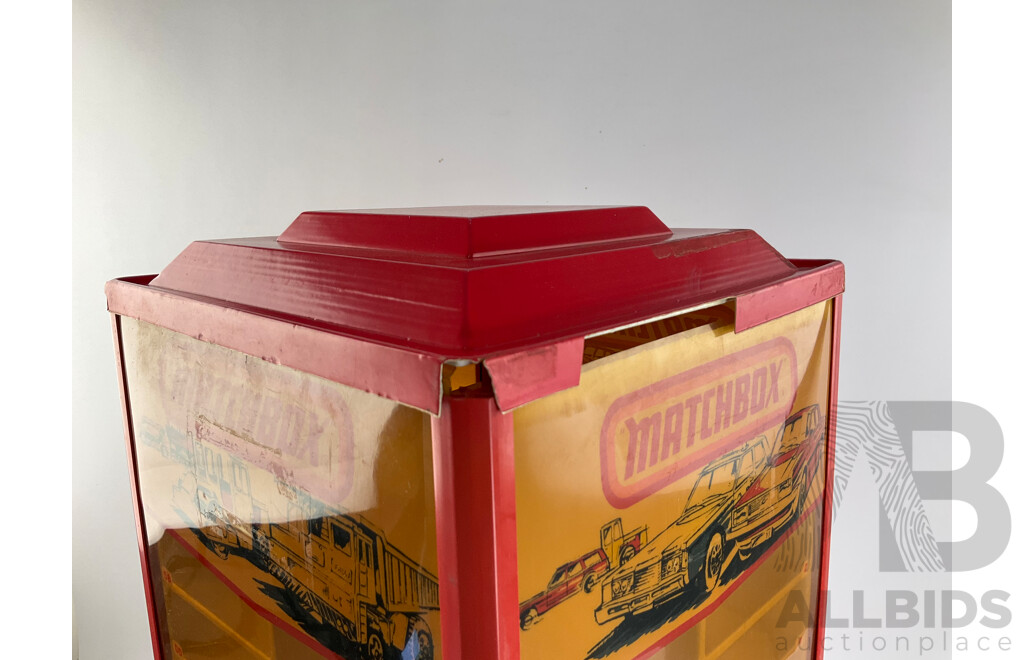 1980's Matchbox Retailers Revolving Display Case