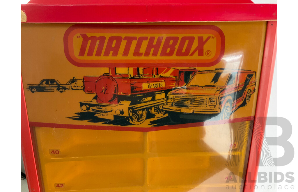 1980's Matchbox Retailers Revolving Display Case