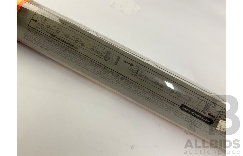 Matchbox Sydney 2000 Olympic Games Diecast Set with Collectors Model Bob Jane Pick Up, Ampol Tanker, Australian Airlines Bus, Smiths Chips Truck