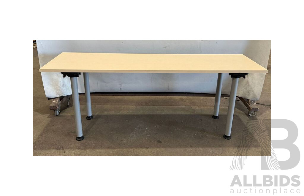 Timber Laminate Office Tables - Lot of 2