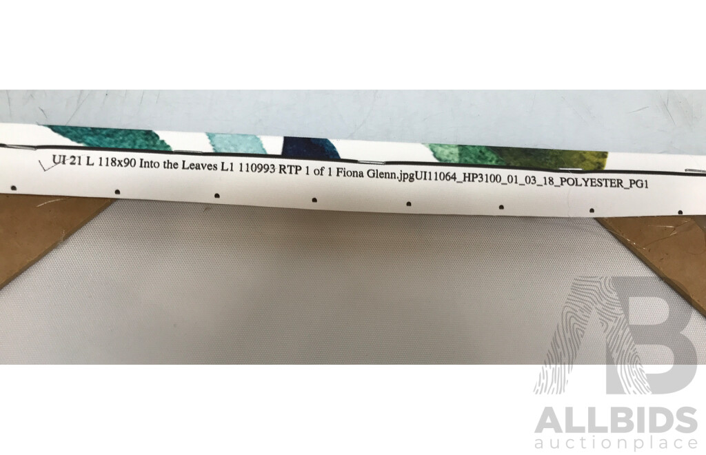 Fiona Glenn, Into the Leaves, Print on Polyester, 118 X 90 Cm