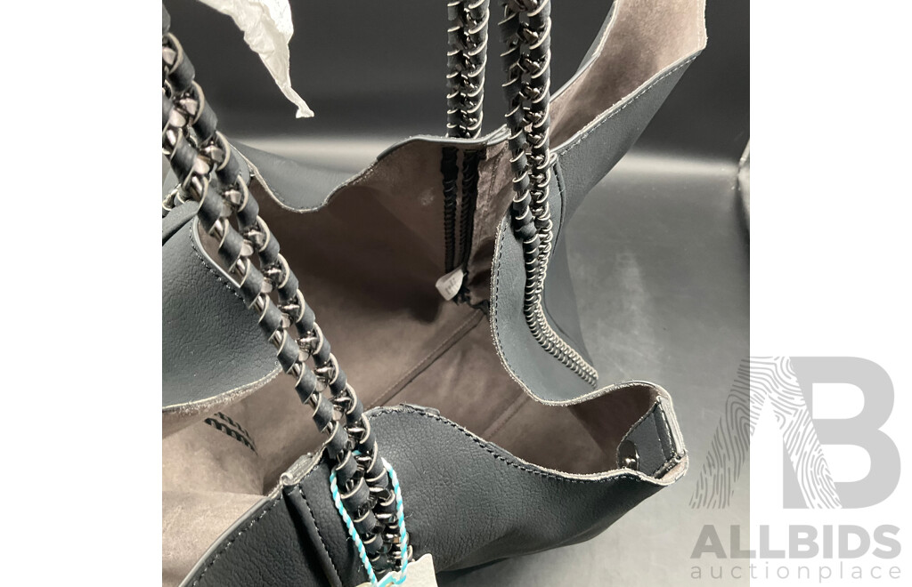 OROTON Shoulder Bag & BLUE ILLUSION Black Tote Bag - Lot of 2