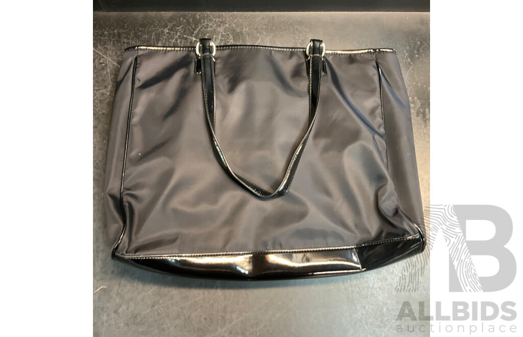 TOMMY HILGER Monogram & Black Shoulder Bag - Lot of 2