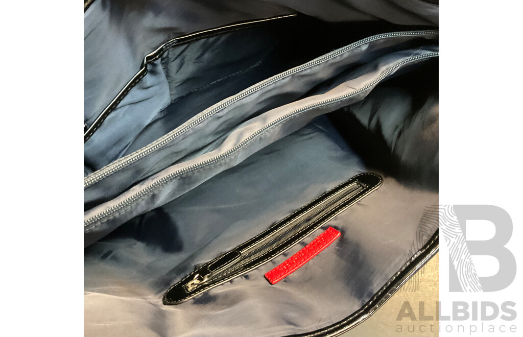 TOMMY HILGER Monogram & Black Shoulder Bag - Lot of 2