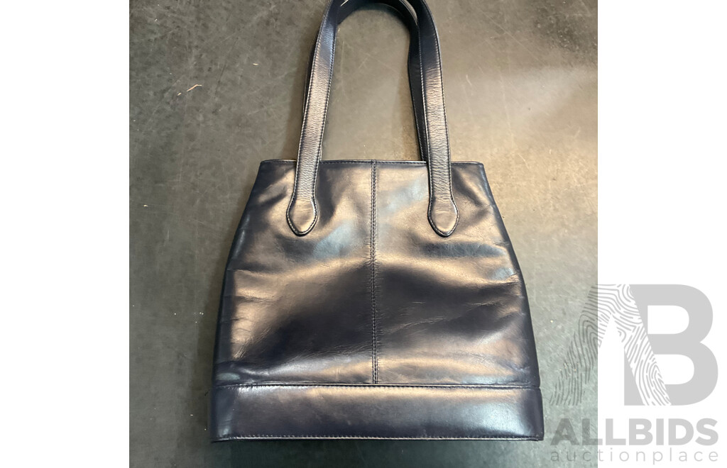 Goldcrest Chic Crossbody Bag with Handle & Joan Weisz Navy Handbag & Piper Black Crossbody Bag - Lot of 3