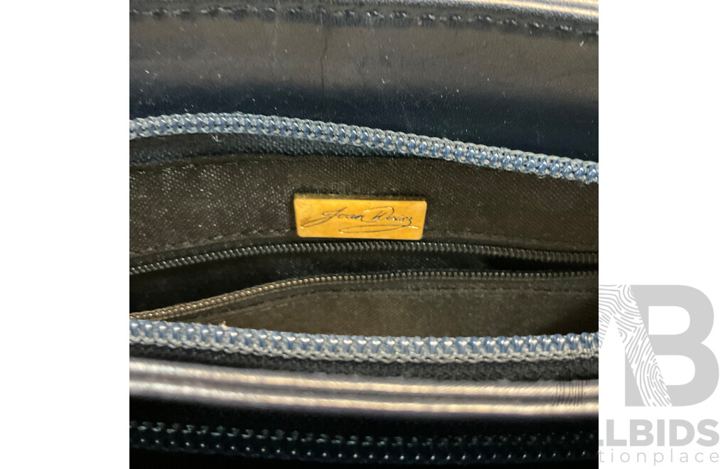 Goldcrest Chic Crossbody Bag with Handle & Joan Weisz Navy Handbag & Piper Black Crossbody Bag - Lot of 3