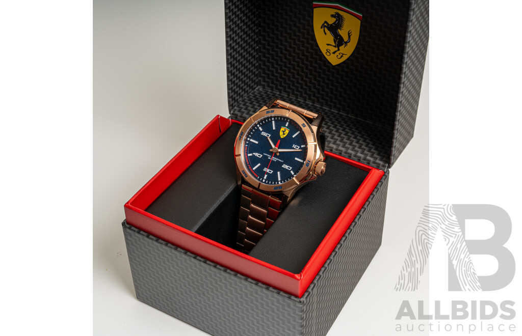 Scuderia Ferrari 47.7mm Rose Gold Watch, Model 830816