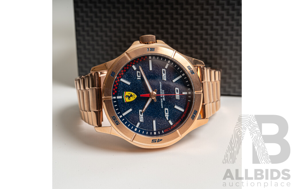 Scuderia Ferrari 47.7mm Rose Gold Watch, Model 830816