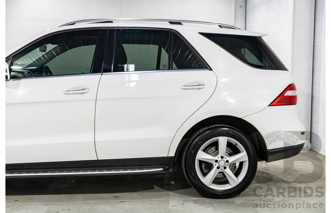 11/2014 Mercedes-Benz ML250 CDI Bluetec (4x4) 166 4d Wagon Polar White Turbo Diesel 2.1L