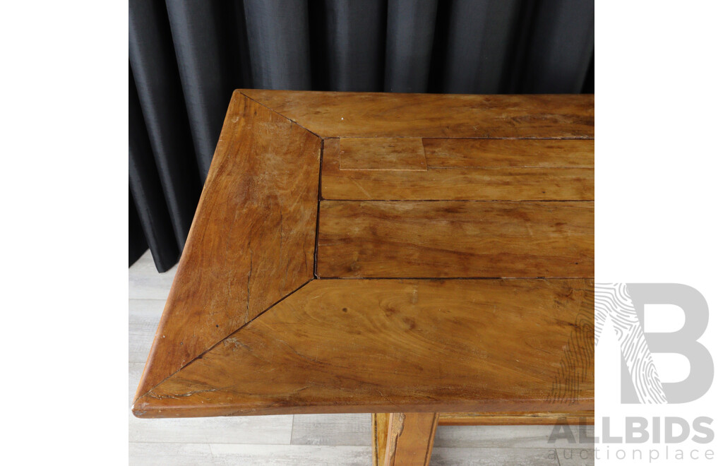 Rustic Elm Dining Table