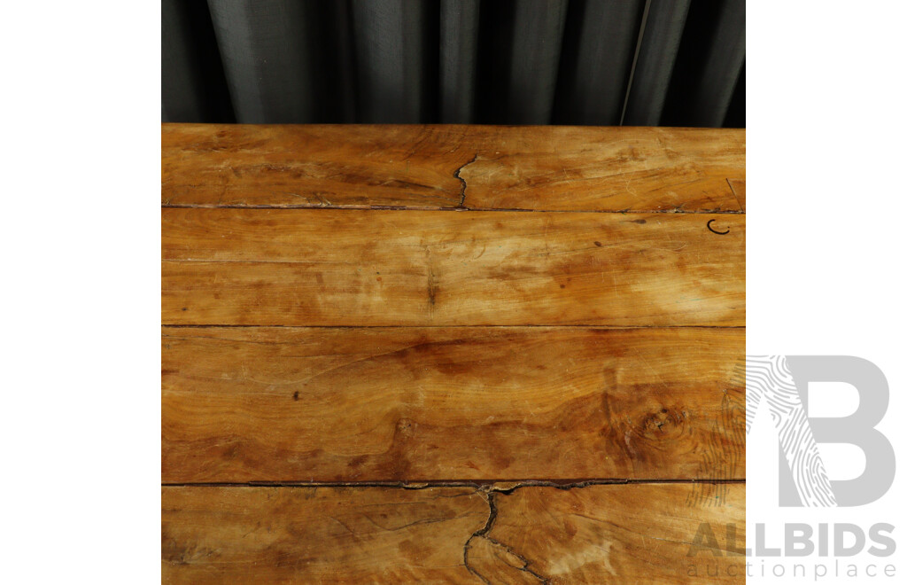 Rustic Elm Dining Table