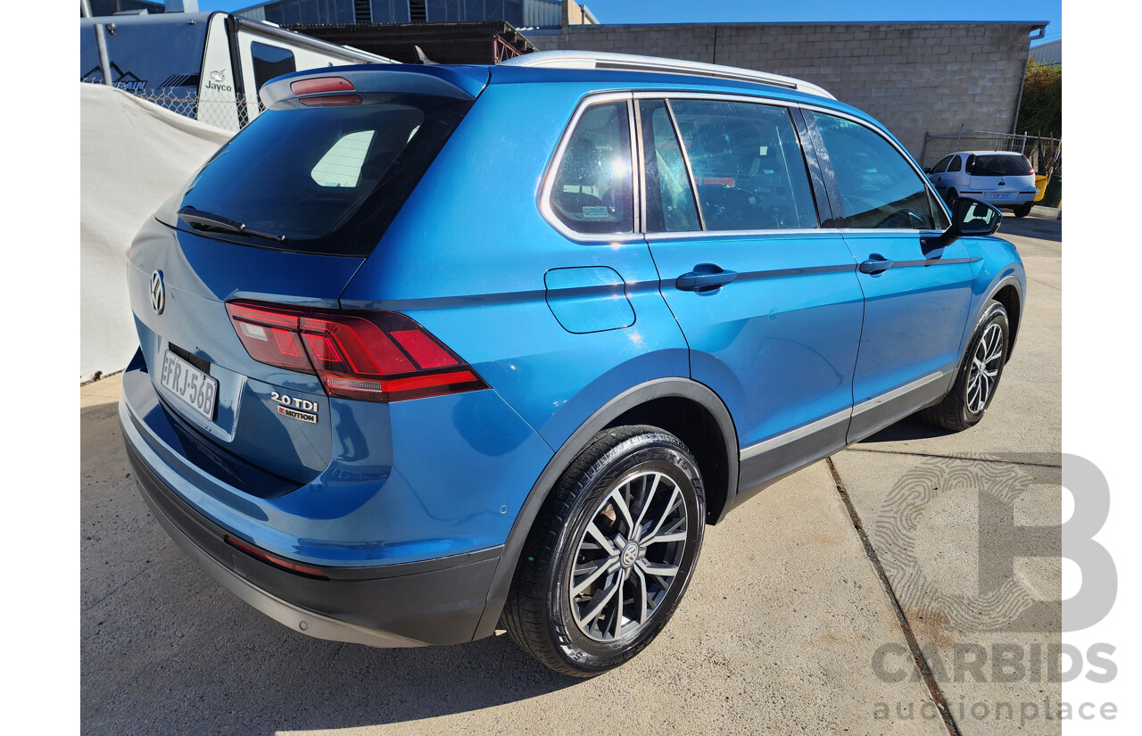 12/2016 Volkswagen Tiguan 110 TDI Comfortline 5NA MY16 4d Wagon Blue 2.0L