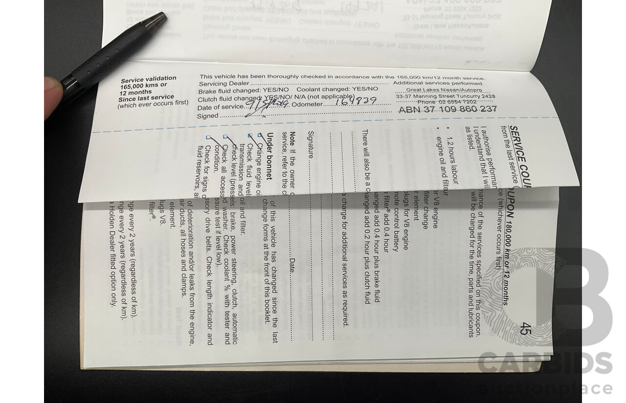 9/2006 Holden Calais VE 4d Sedan Sandstorm Gold Metallic V6 3.6L