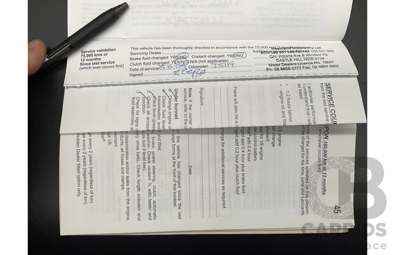 9/2006 Holden Calais VE 4d Sedan Sandstorm Gold Metallic V6 3.6L