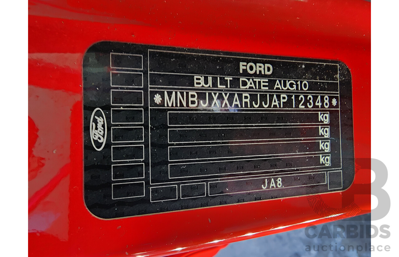 9/2010 Ford Fiesta CL WS 5d Hatchback Red 1.6L
