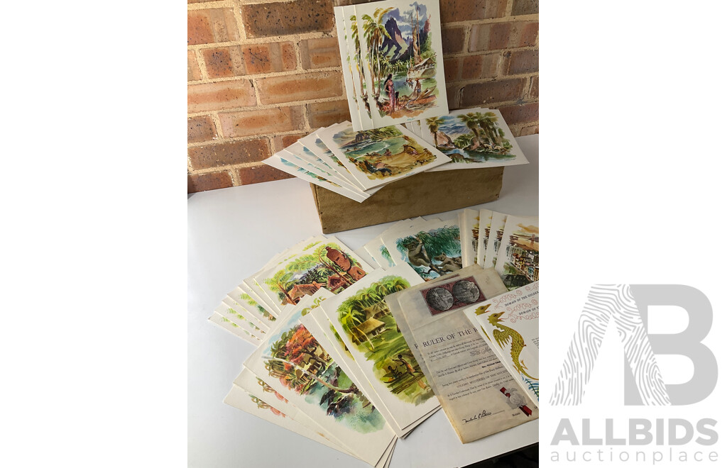 Collection of 1960's Matson Lines Cruise Ship Menus, Assorted Vintage Spirits - COINTREAU, MARIE BRIZARD and D'ARBON