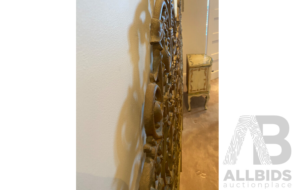 Cast Metal Rococo Style Bedhead