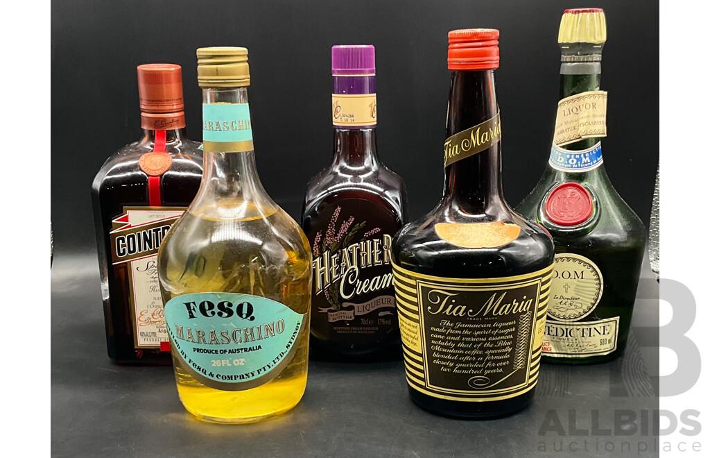 Assorted Vintage Spirits - Lot of 5