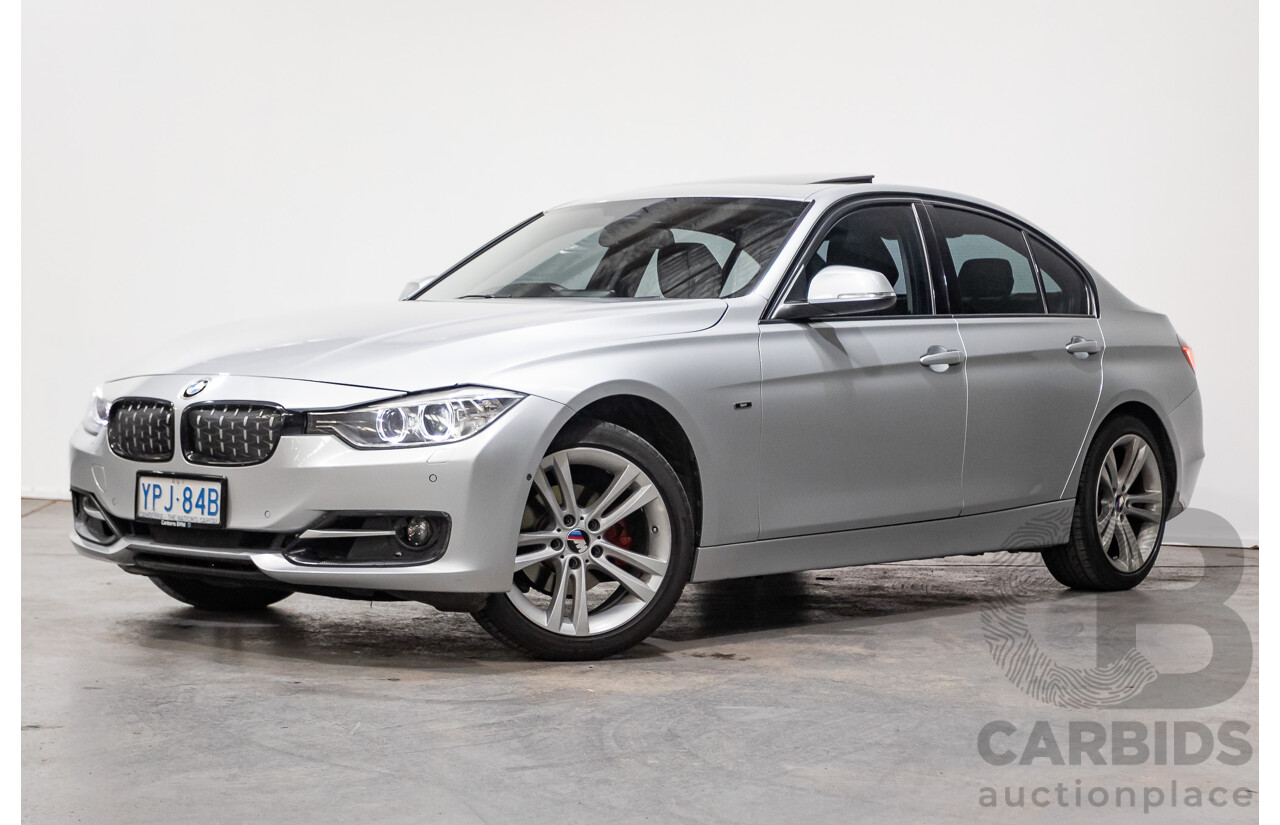 7/2015 BMW 320i Sport Line F30 MY15 4d Sedan Glacier Silver Metallic Turbo 2.0L
