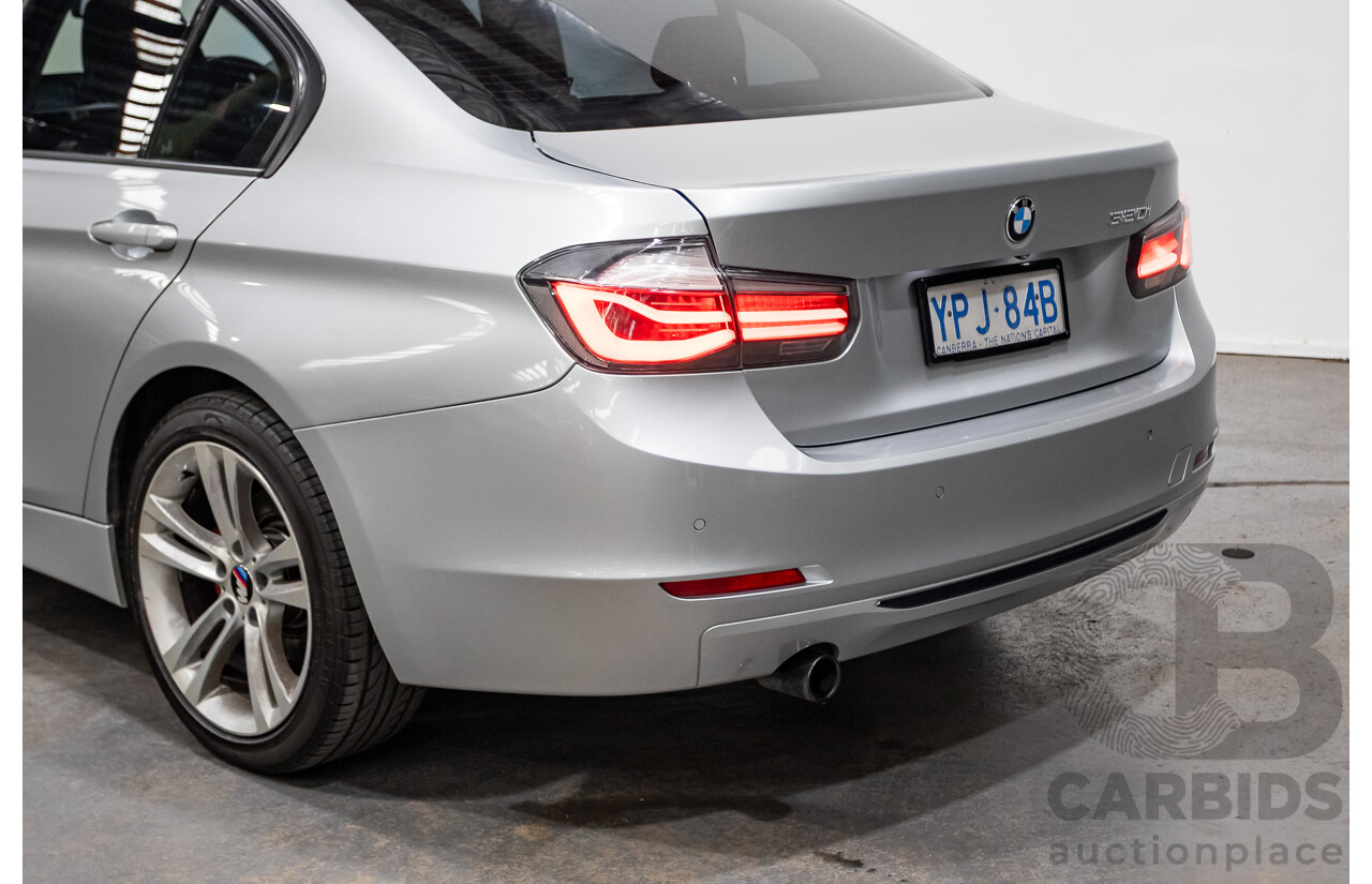 7/2015 BMW 320i Sport Line F30 MY15 4d Sedan Glacier Silver Metallic Turbo 2.0L