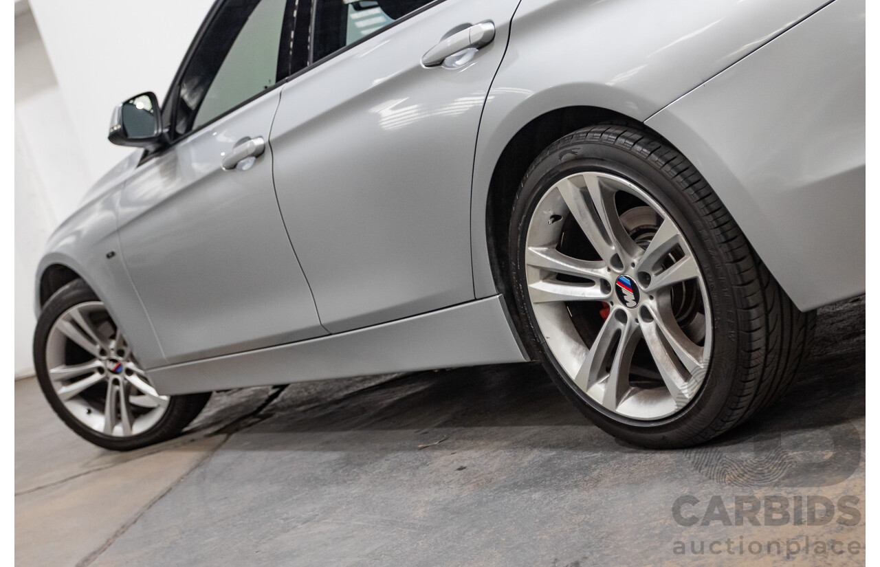 7/2015 BMW 320i Sport Line F30 MY15 4d Sedan Glacier Silver Metallic Turbo 2.0L