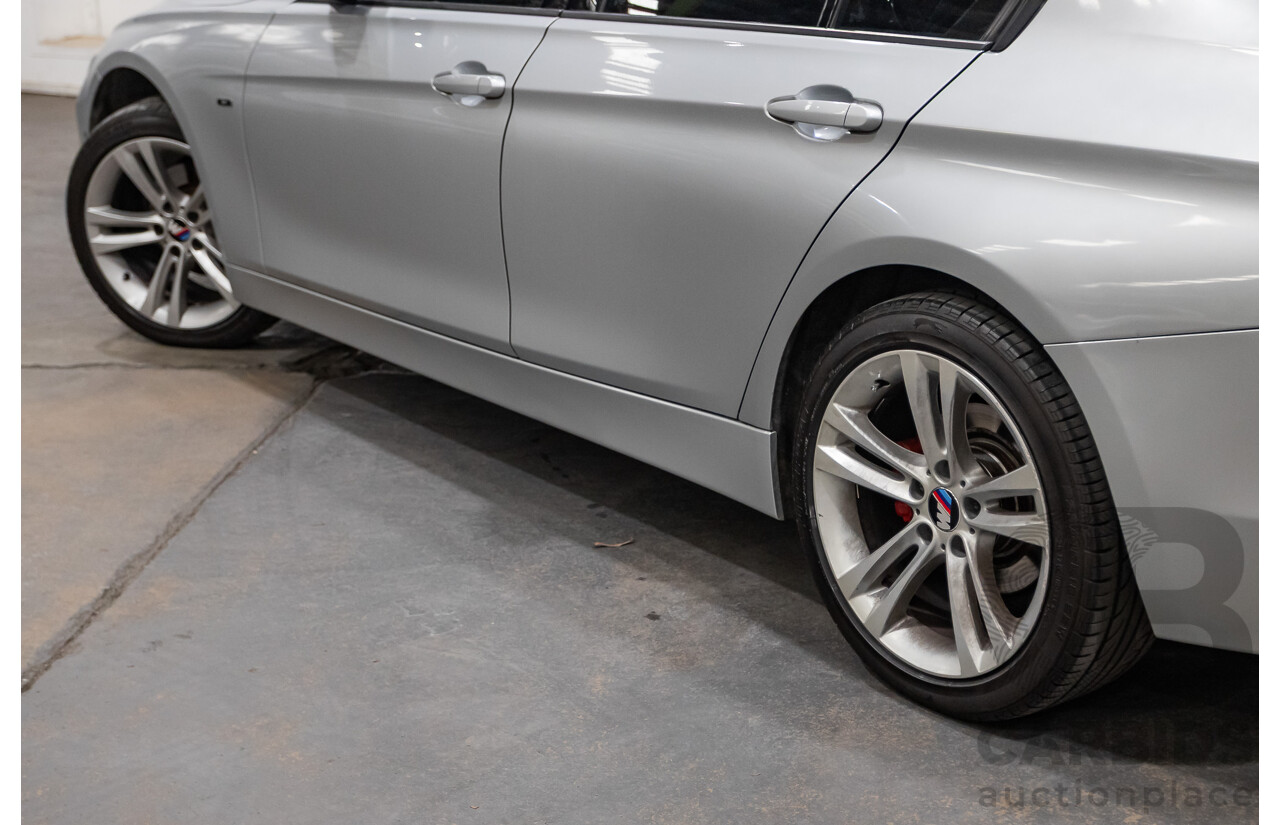 7/2015 BMW 320i Sport Line F30 MY15 4d Sedan Glacier Silver Metallic Turbo 2.0L