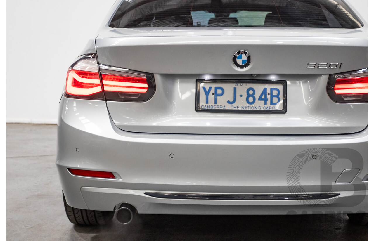 7/2015 BMW 320i Sport Line F30 MY15 4d Sedan Glacier Silver Metallic Turbo 2.0L