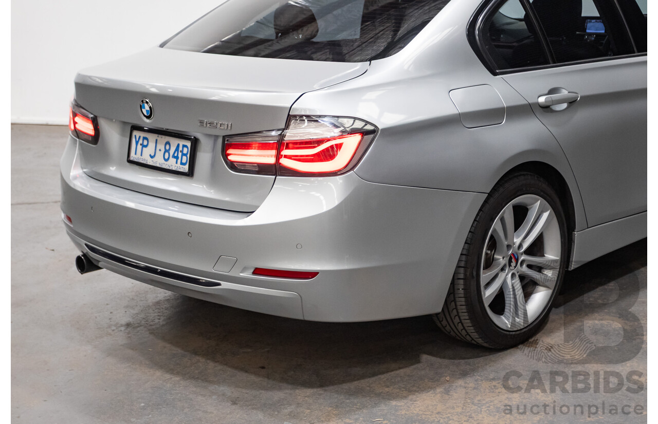 7/2015 BMW 320i Sport Line F30 MY15 4d Sedan Glacier Silver Metallic Turbo 2.0L