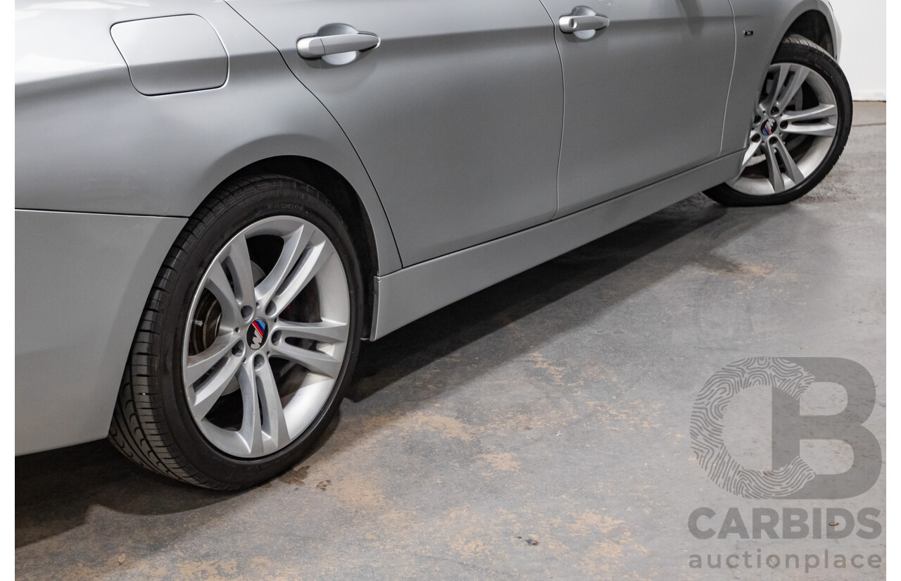 7/2015 BMW 320i Sport Line F30 MY15 4d Sedan Glacier Silver Metallic Turbo 2.0L